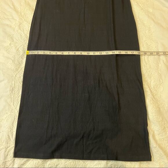 Maurice’s Black Ribbed Midi Dress size M - Picture 12 of 12